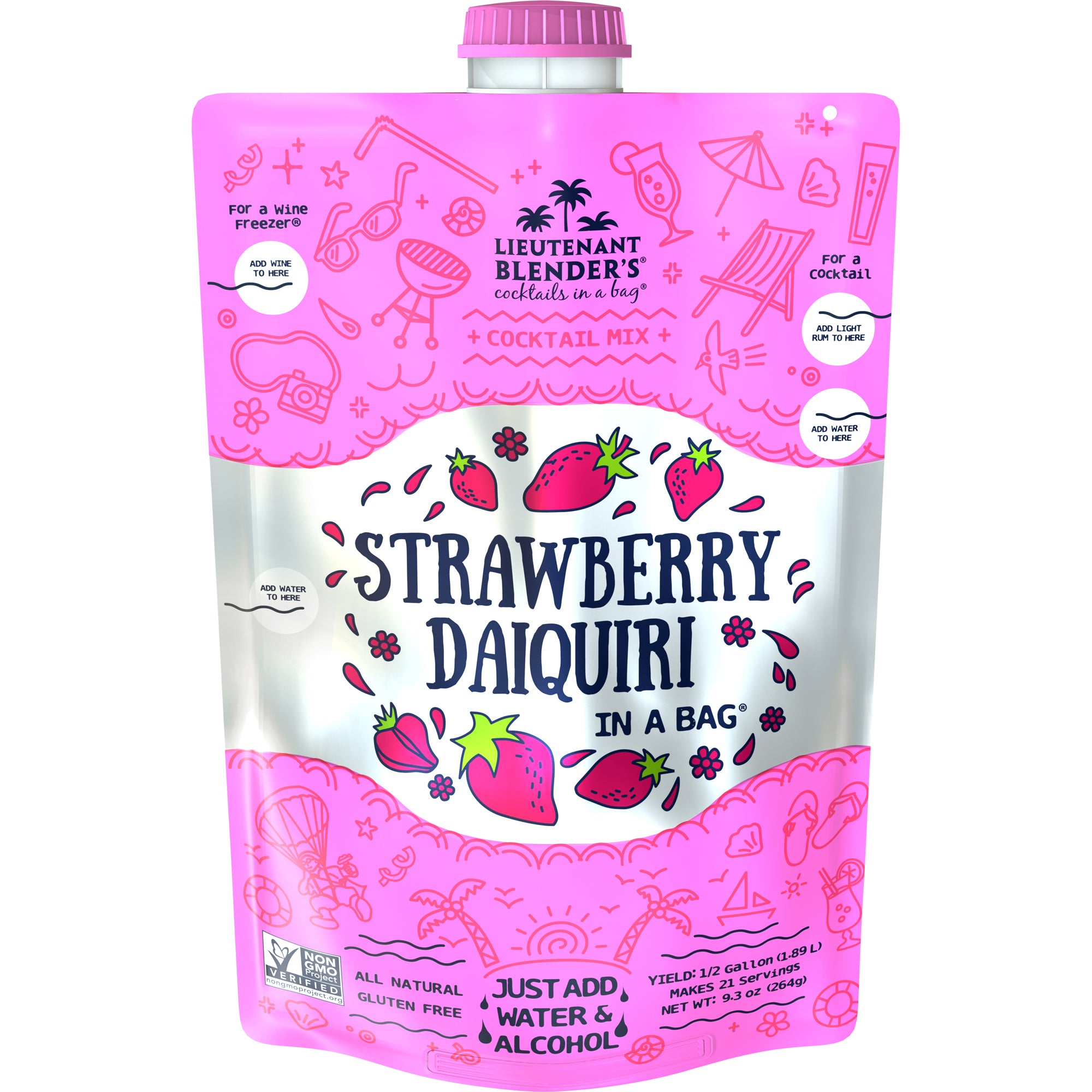 Strawberry Daiquiri - Cocktails in a Bag