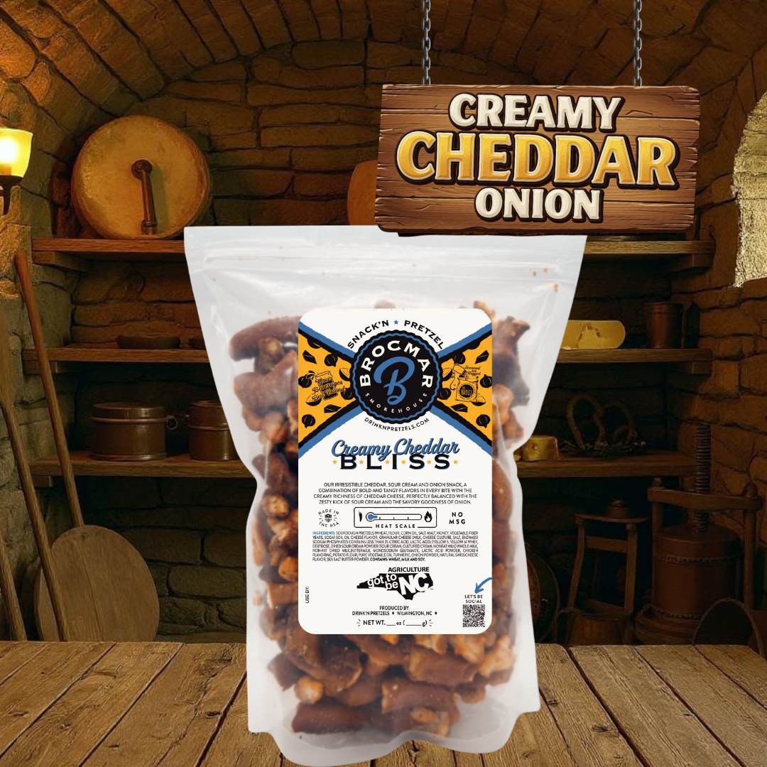 Creamy Cheddar Bliss Hard Sourdough Drink'N Pretzel Pieces