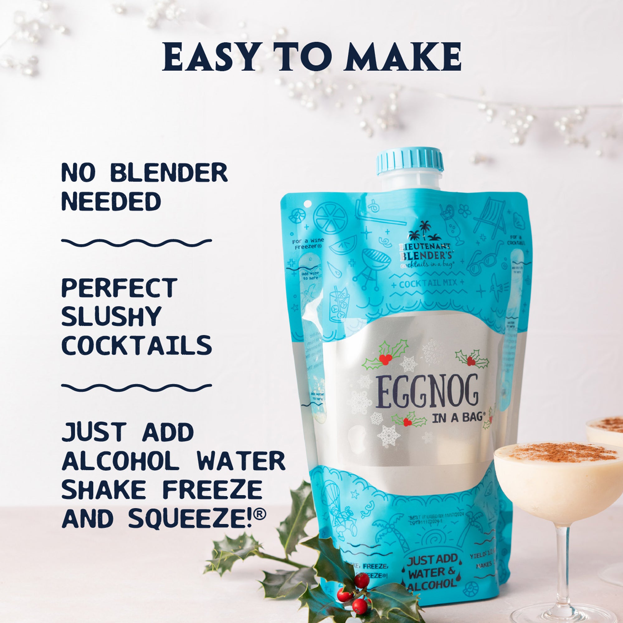 Egg Nog - Cocktails in a Bag