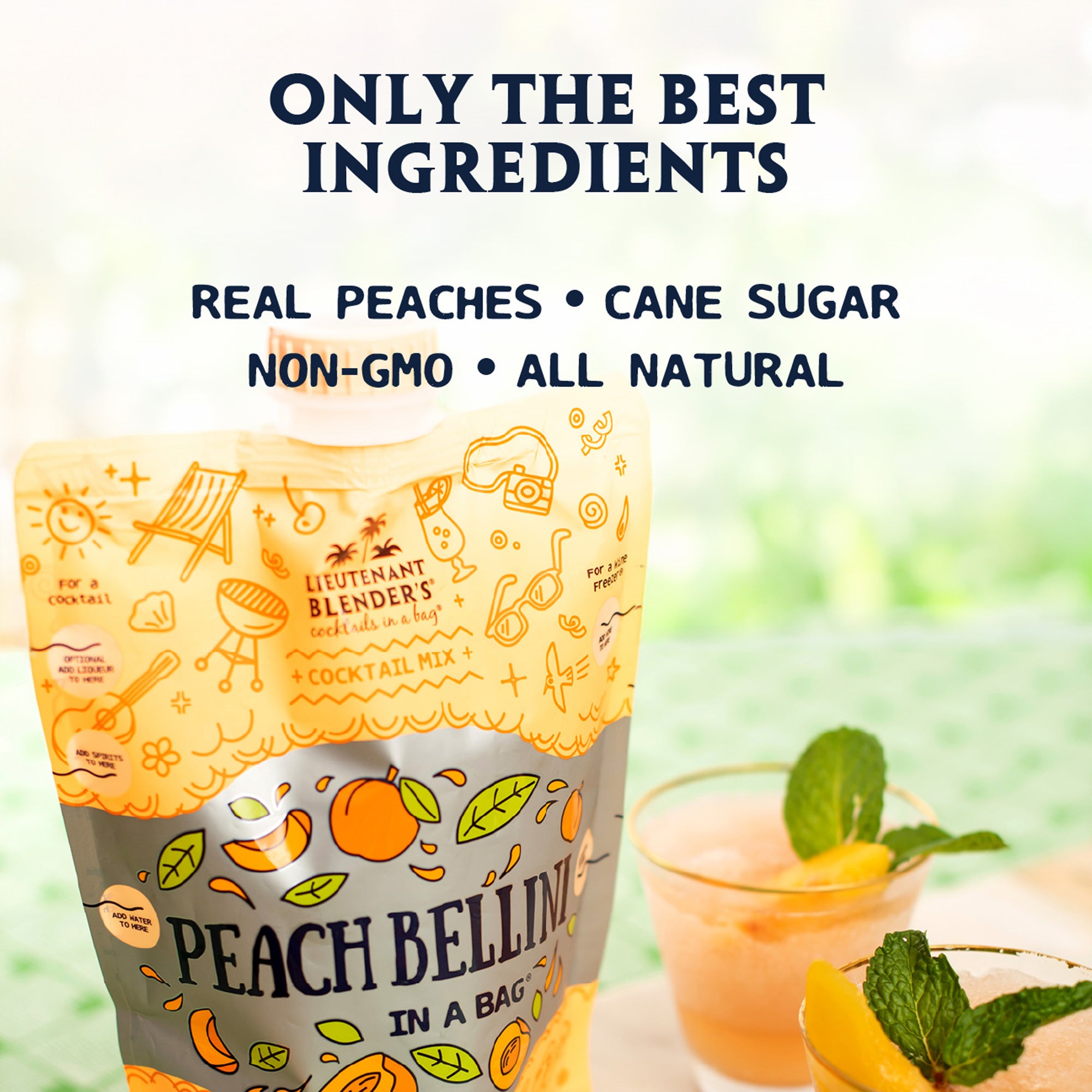 Peach Bellini - Cocktails in a Bag