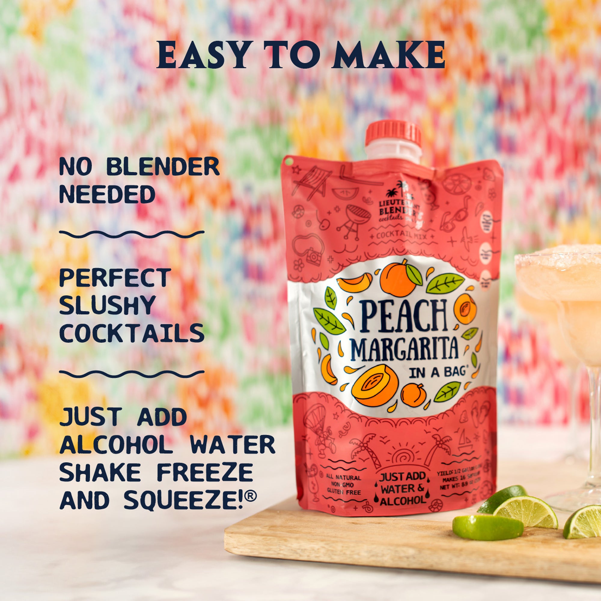 Peach Margarita - Cocktails in a Bag