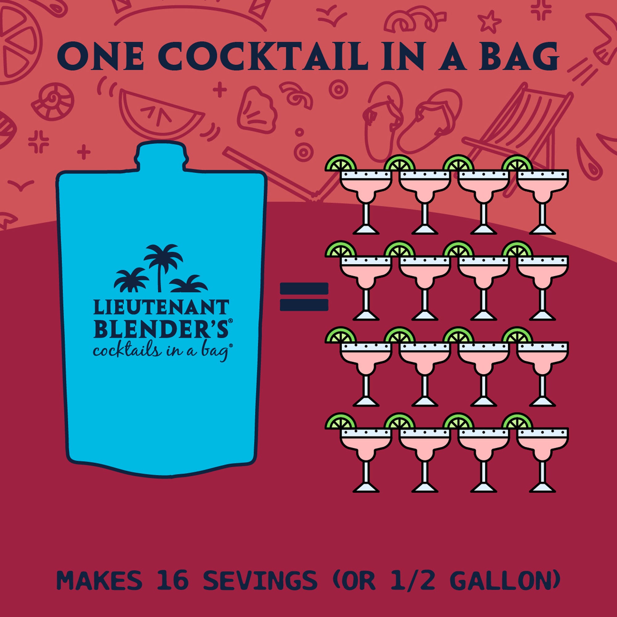 Peach Margarita - Cocktails in a Bag