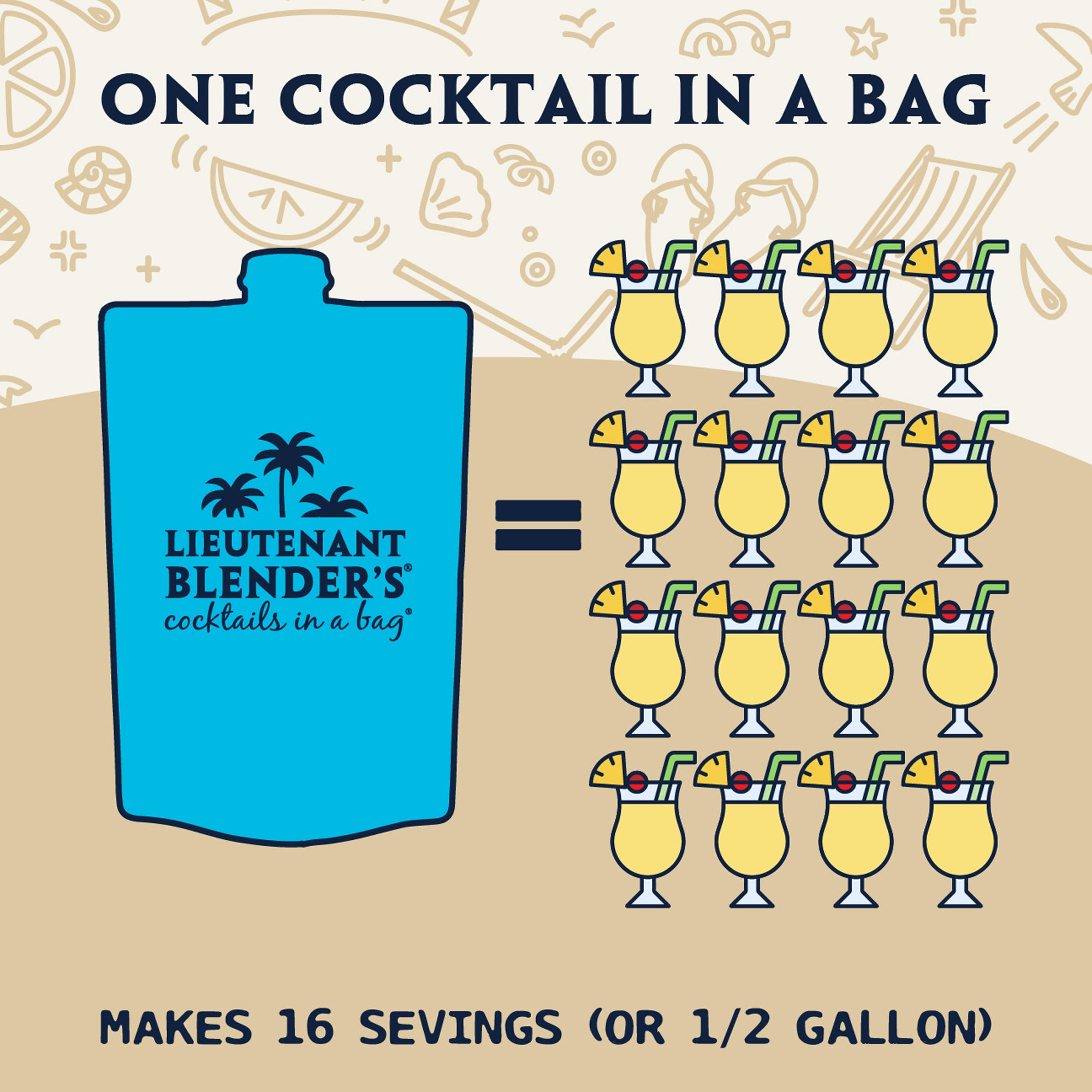 Piña Colada - Cocktails in a Bag