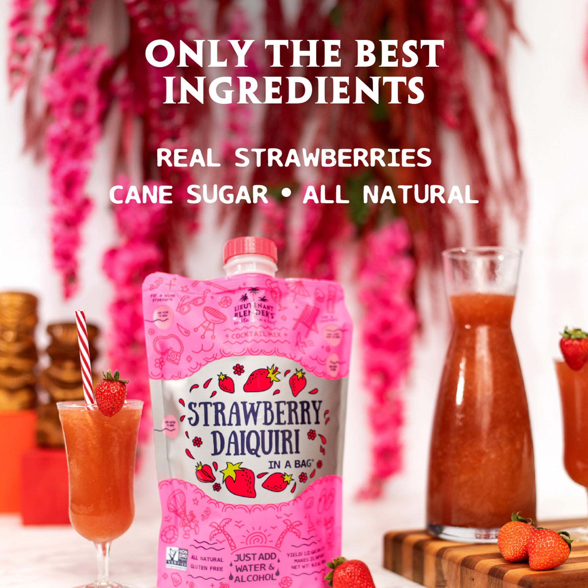 Strawberry Daiquiri - Cocktails in a Bag