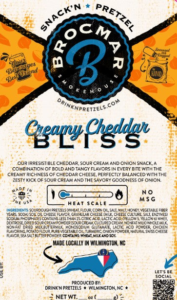 Creamy Cheddar Bliss Hard Sourdough Drink'N Pretzel Pieces