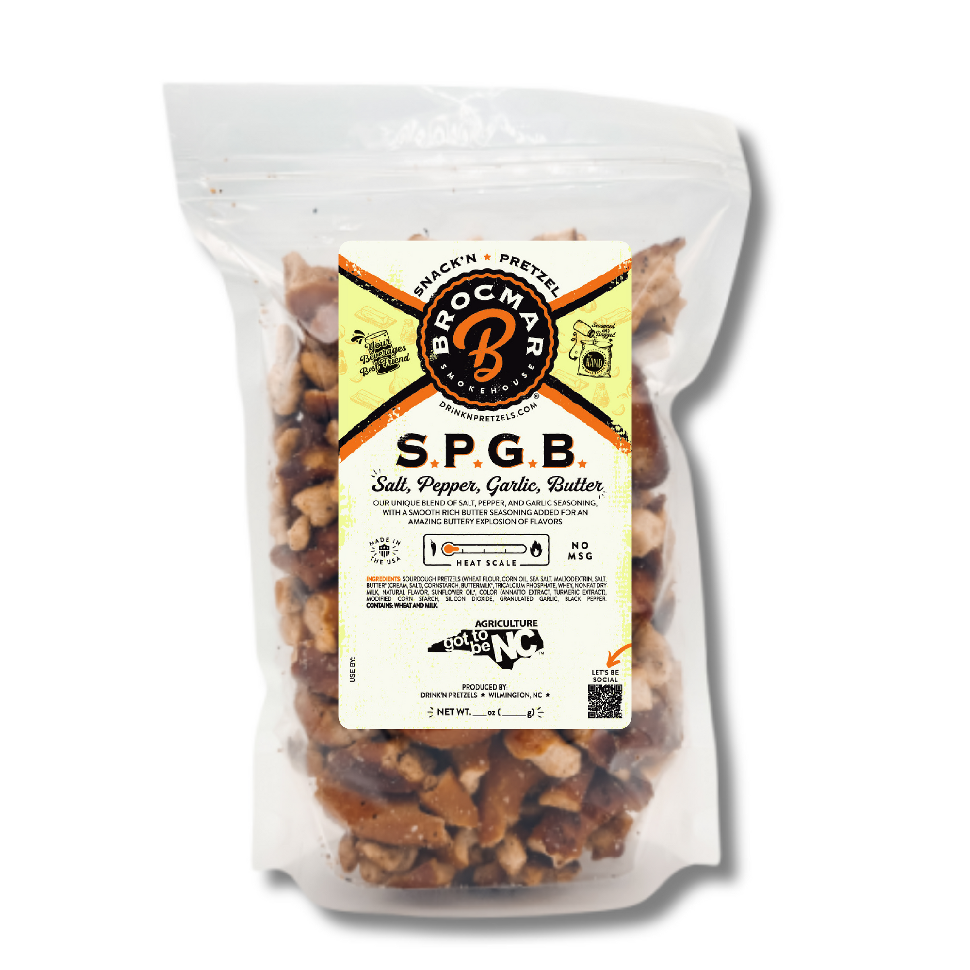S.P.G.B (Salt, Pepper, Garlic Butter) Hard Sourdough Drink'N Pretzel Pieces