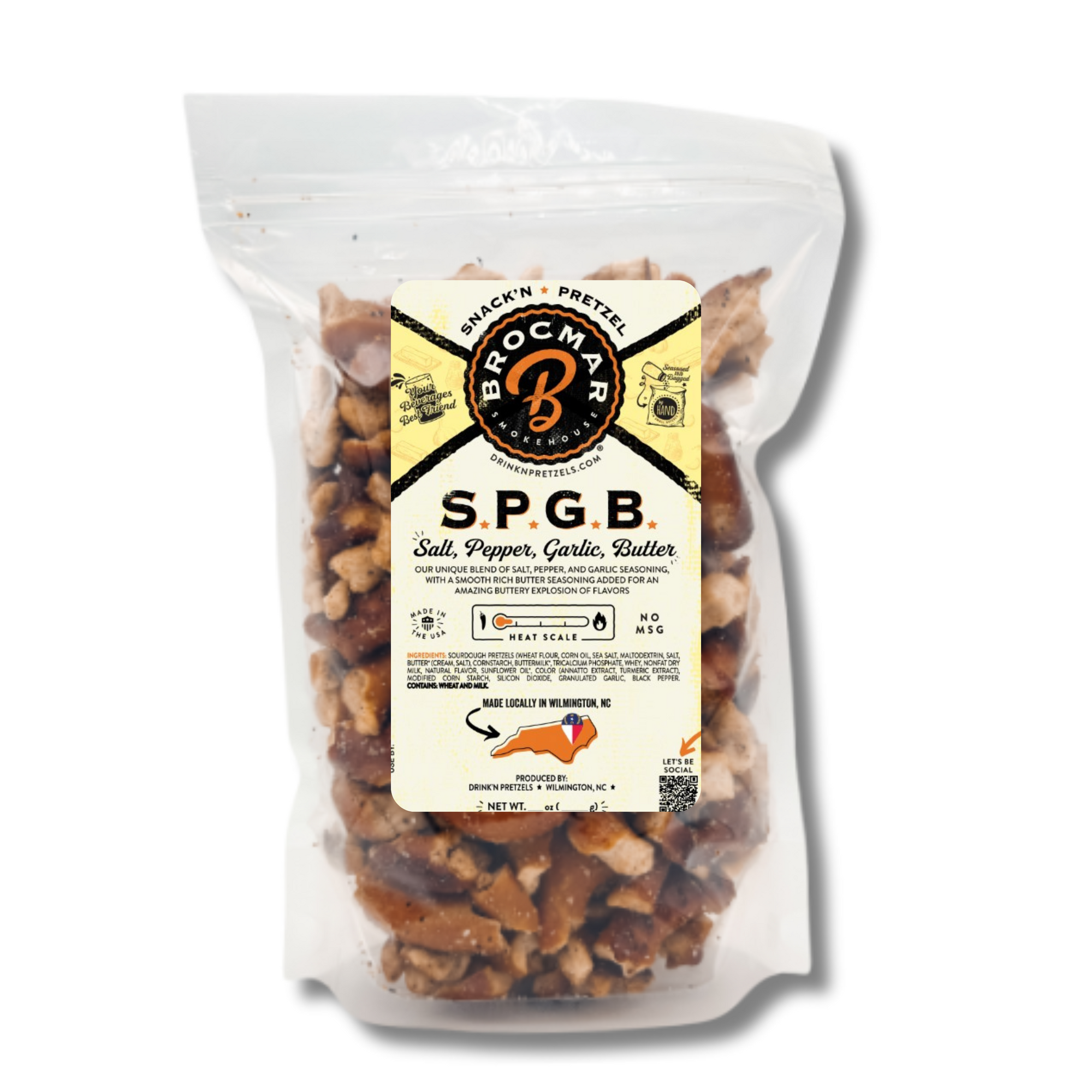 S.P.G.B (Salt, Pepper, Garlic Butter) Hard Sourdough Drink'N Pretzel Pieces